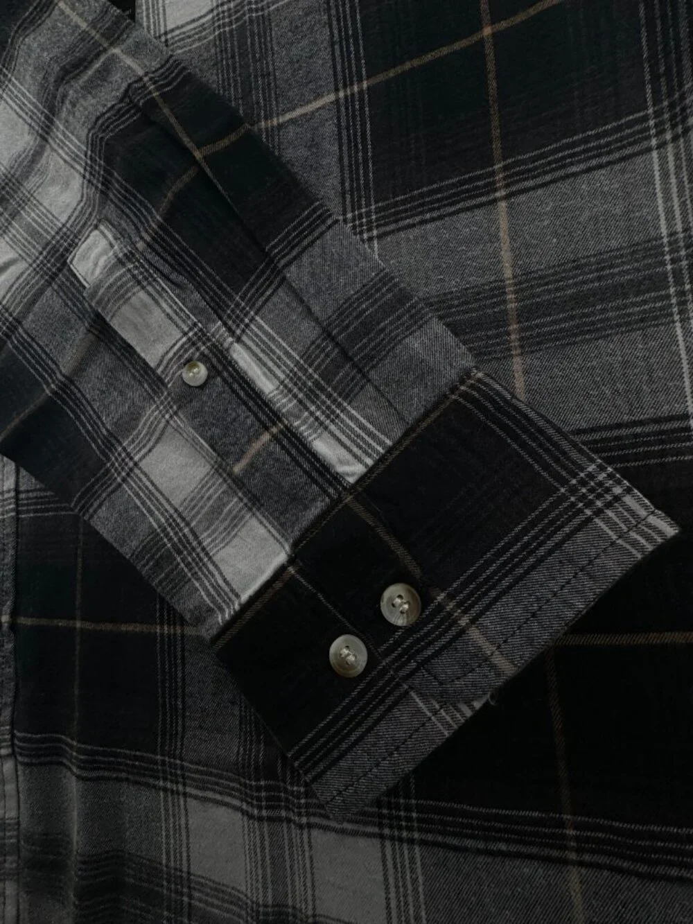 NWT Banana Republic Flannel Button Up Black Check Men Soft $70 XL Slim Untucked